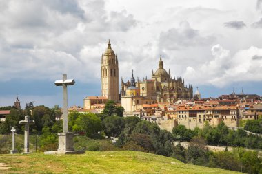 Cathedral in Segovia clipart