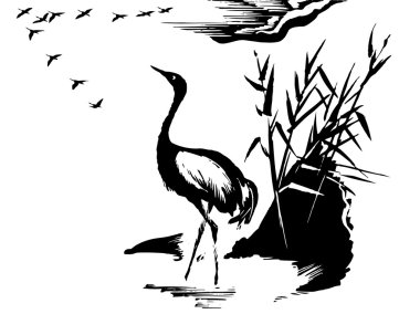 Stork clipart