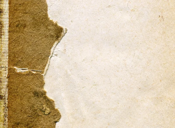 Порванная страница из старой книги — стоковое фото