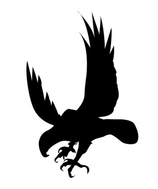 Ravenous bird clipart