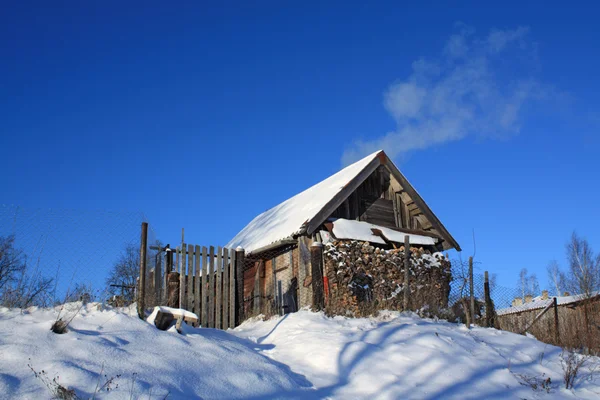 Eski ahşap çiftlik evi — Stok fotoğraf