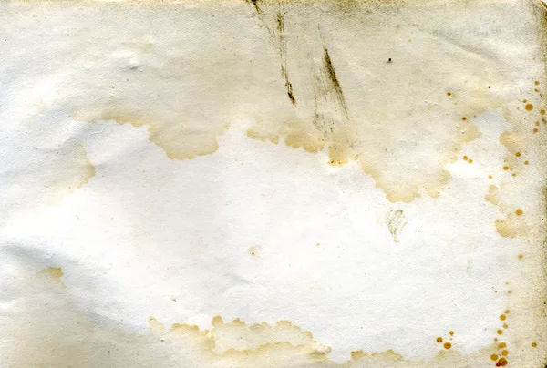 Znečištěné vody starý list papíru — Stock fotografie