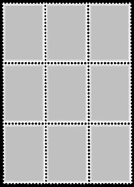 Timbres-poste vectoriels — Image vectorielle