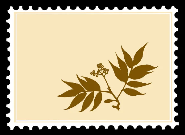 Vektor-Briefmarken auf schwarzem Hintergrund — Stockvektor