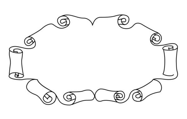 Dessin vectoriel du vieux papier sur fond blanc — Image vectorielle