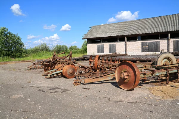 Старий механізми сільськогосподарські — стокове фото