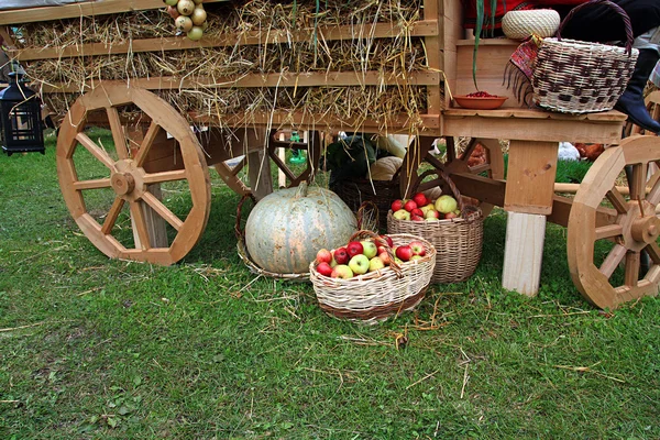Produtos hortícolas no mercado rural — Fotografia de Stock