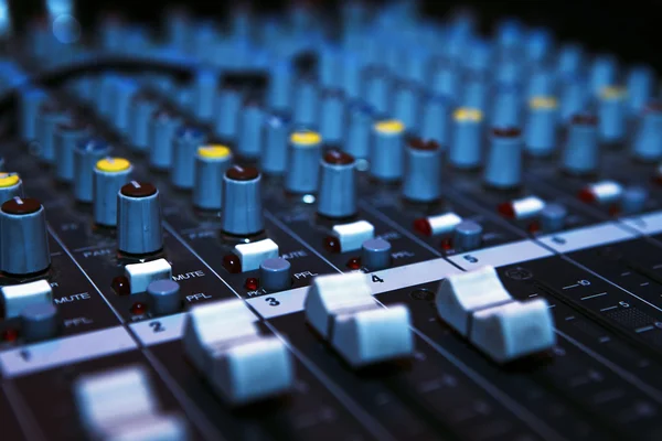 Muziek mixer Bureau — Stockfoto