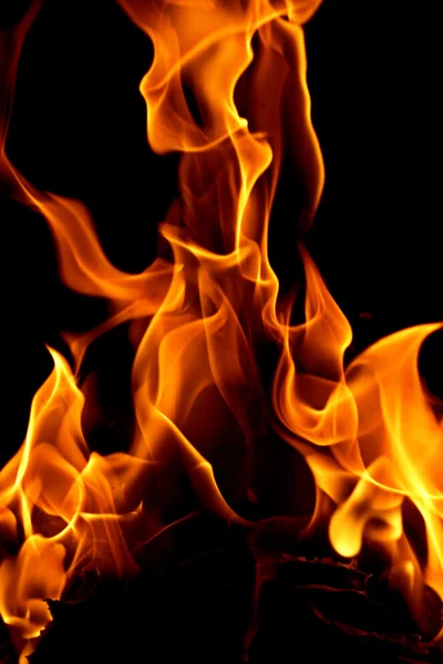 Огонь по черному — стоковое фото