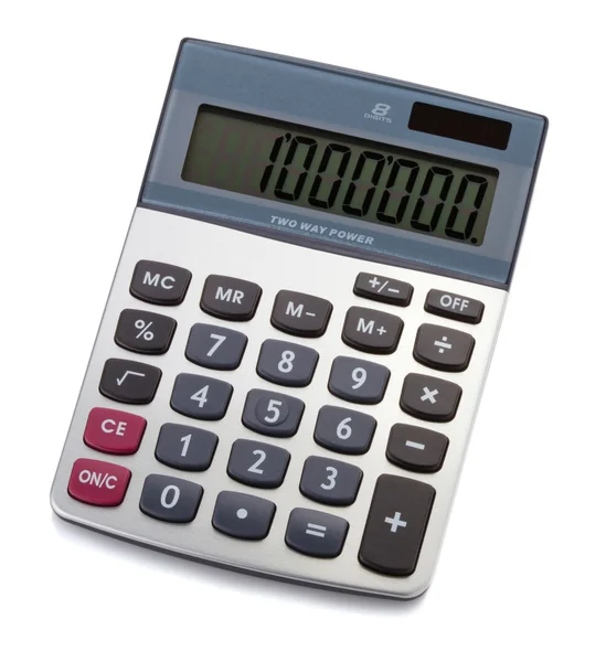 Цифровой калькулятор — стоковое фото