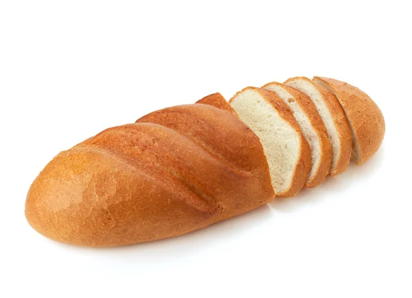 Нарезанный хлеб с буханкой — стоковое фото