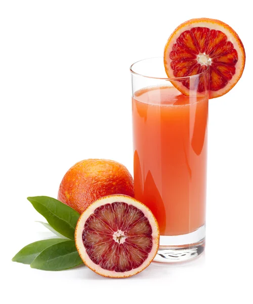 Červená pomerančová šťáva — Stock fotografie
