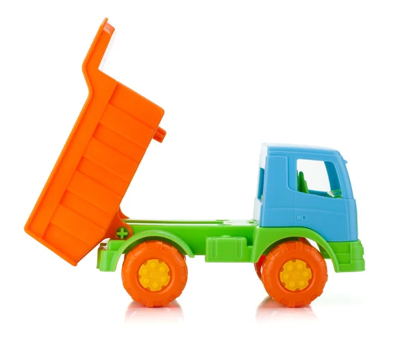 Цветной игрушечный автомобиль — стоковое фото