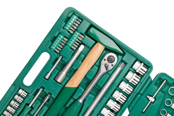 Tools in toolbox. Closeup — Stock Photo, Image