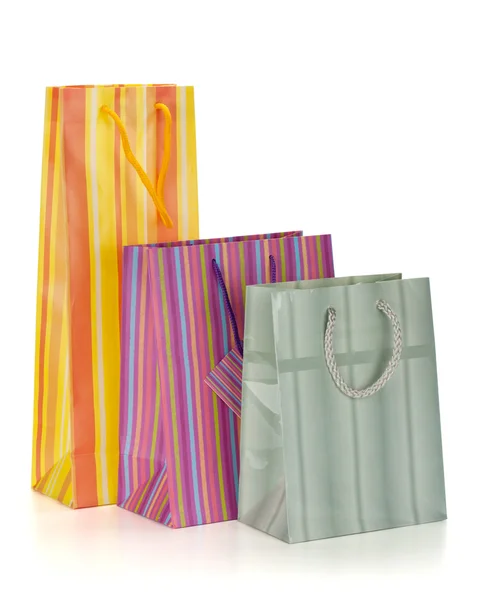 Three shopping bags — Stock Photo, Image