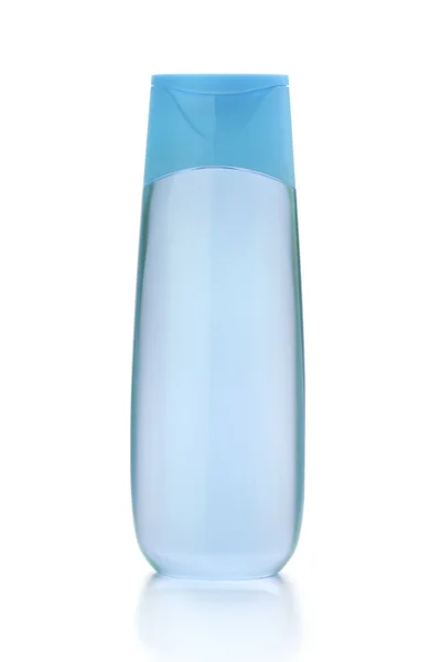 Blå schampo flaska — Stockfoto