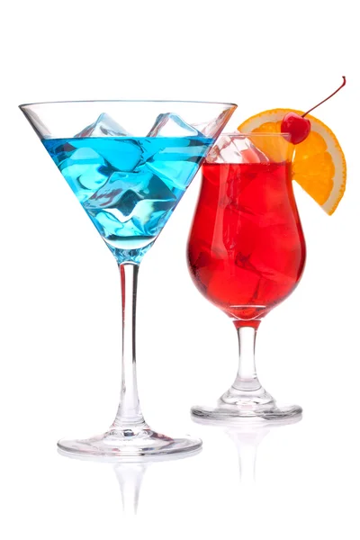Two tropical cocktails — Stock Photo, Image