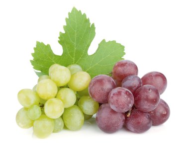 White and red grapes
