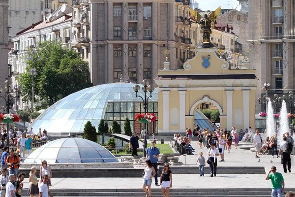 Unabhängigkeitsplatz in Kiew, Ukraine — Stockfoto