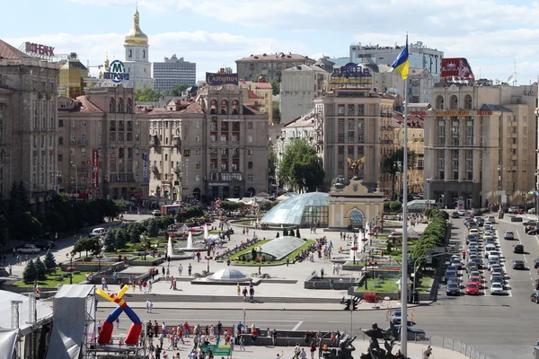 Πλατεία Ανεξαρτησίας στο Κίεβο, Ουκρανία — Φωτογραφία Αρχείου