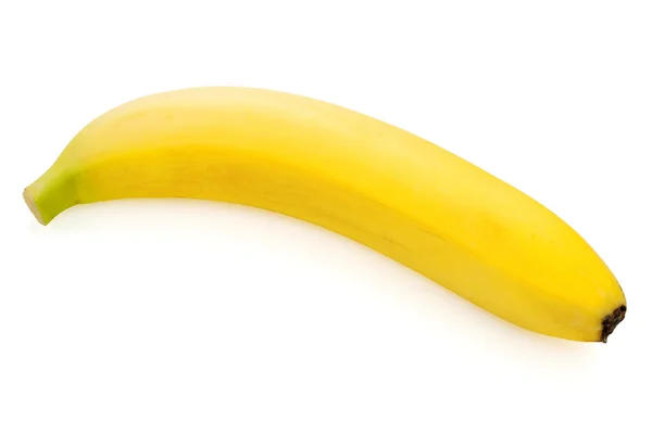 Érett banán fehér háttér — Stock Fotó