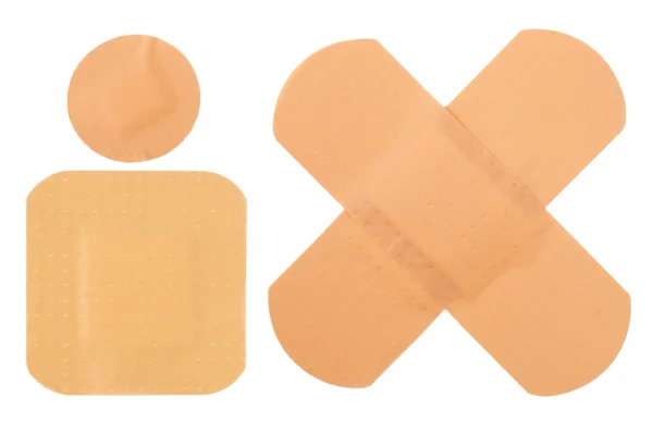 Sticking plasters isolated on white background — Stock Photo, Image