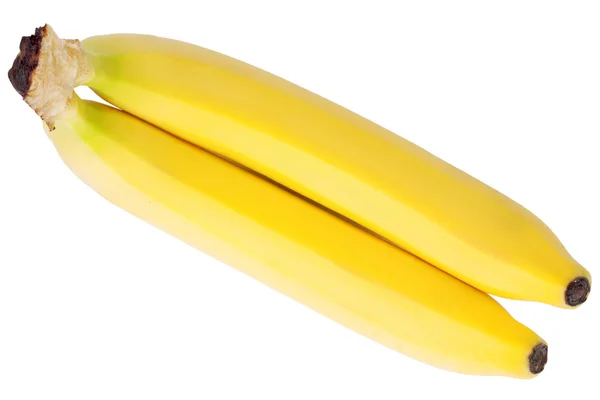 Bananes mûres sur fond blanc — Photo