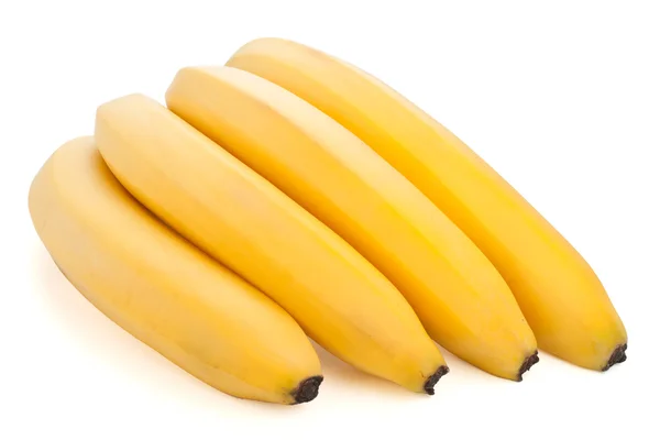 Rijp bananen op witte achtergrond — Stockfoto
