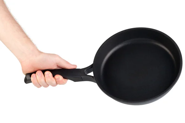 Frying pan isolated over white background — Stock Photo, Image