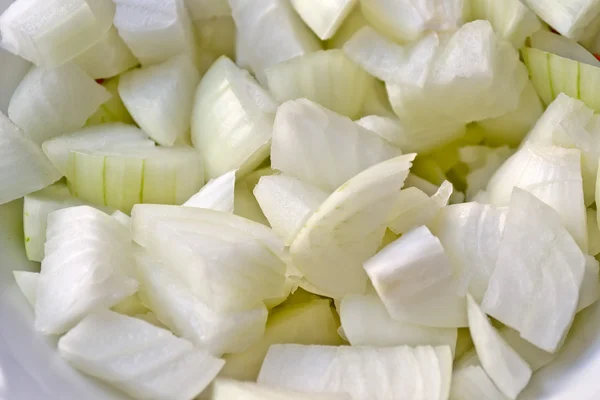 stock image Pieces of white onions