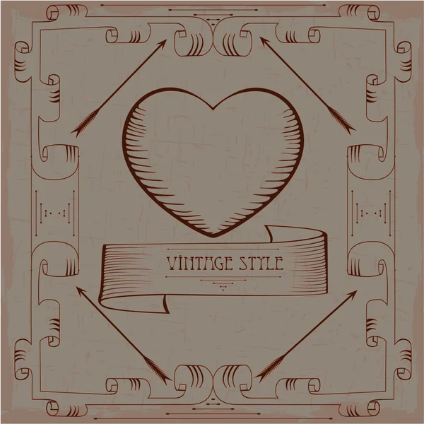 Vintage Rahmen — Stock vektor