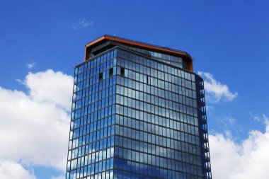 Cityscape modern kurumsal mimari ofis binalarla