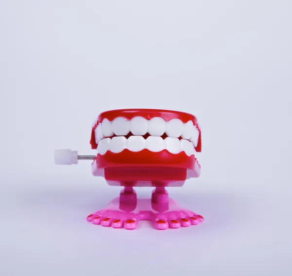 A teeth wind up toy — Stock Photo, Image