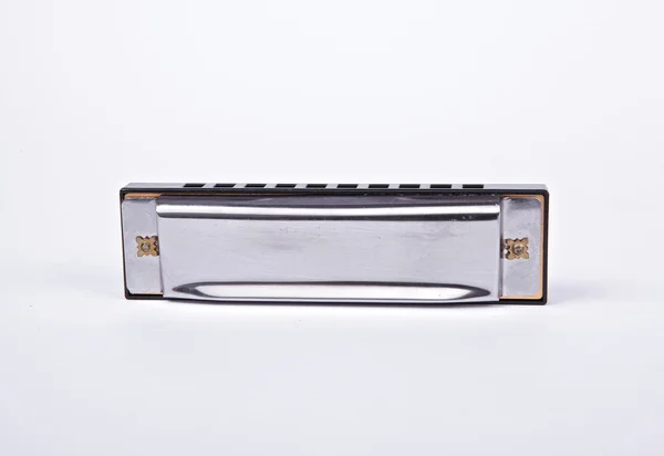 Old lip metall accordion — Stock Photo, Image