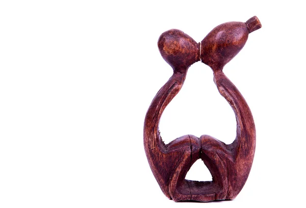 Figurinas de arte de madeira africana . — Fotografia de Stock