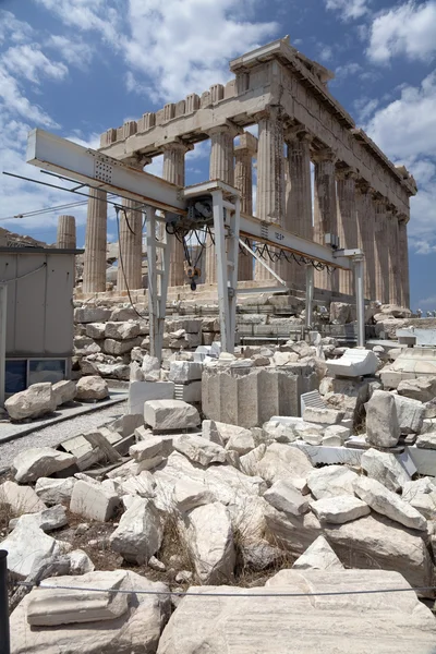 雅典娜神庙在雅典卫城 — 图库照片