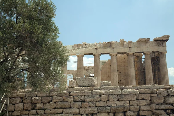 O Templo de Atena na Acrópole — Fotografia de Stock