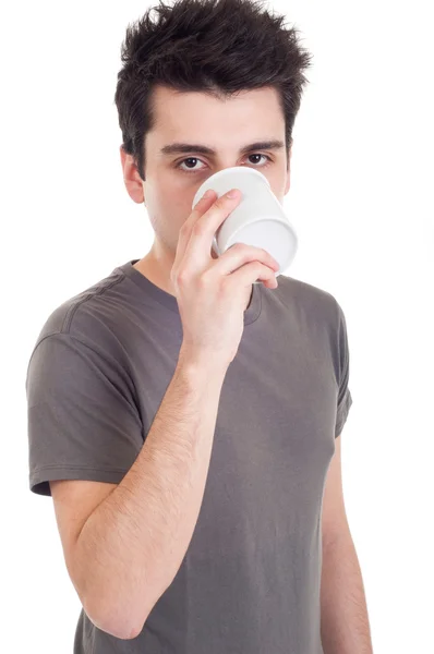 Homme prenant un café — Photo