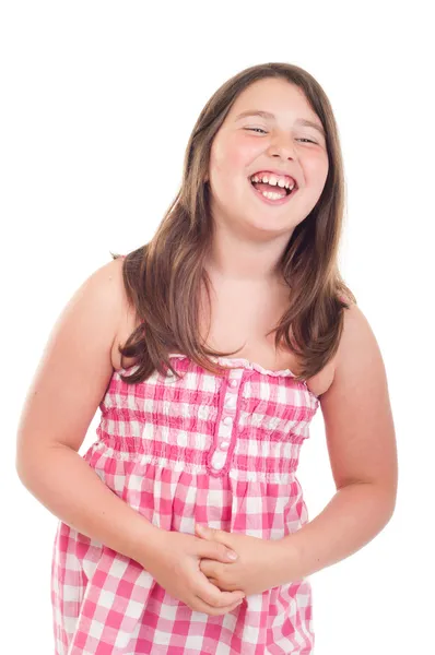 Dziewczynka się śmieje — Zdjęcie stockowe