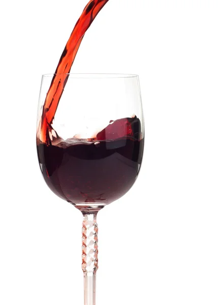 Rode wijn, gieten — Stockfoto