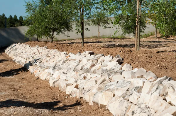 Stones barricade — Stock Photo, Image