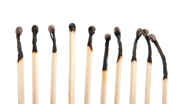 Burnt matches — Stock Photo, Image