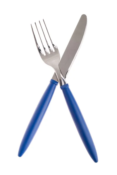 Vidlice a nůž — Stock fotografie