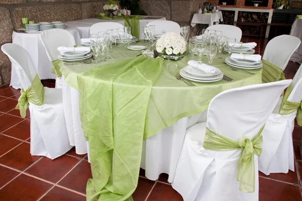 Svatební stůl — Stock fotografie
