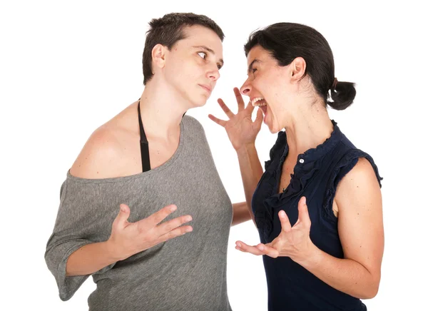 Schwestern streiten — Stockfoto
