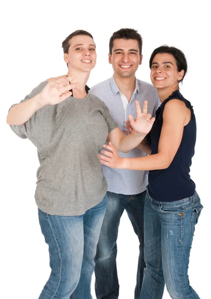 Brother and sisters having fun — Stock Photo, Image