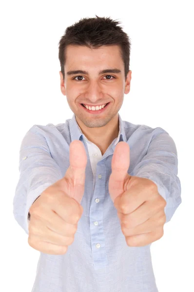 Man showing thumbs up Stock Photo