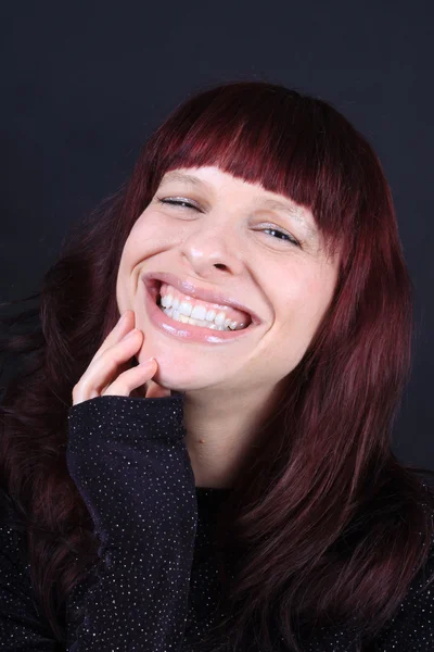 Pretty smiling redhead — Stock Photo, Image