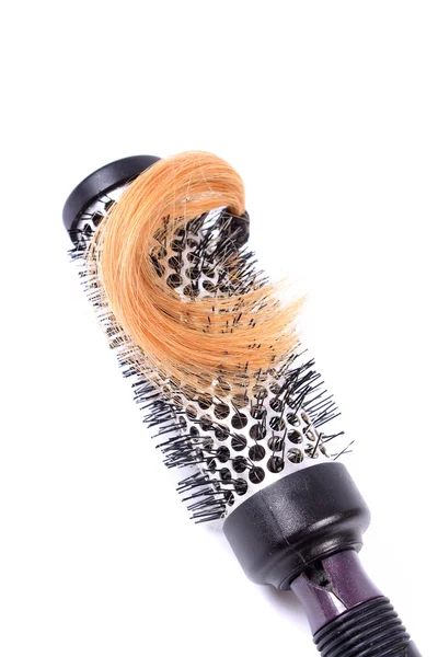 Кьорлінг пензлик і світле волосся — стокове фото