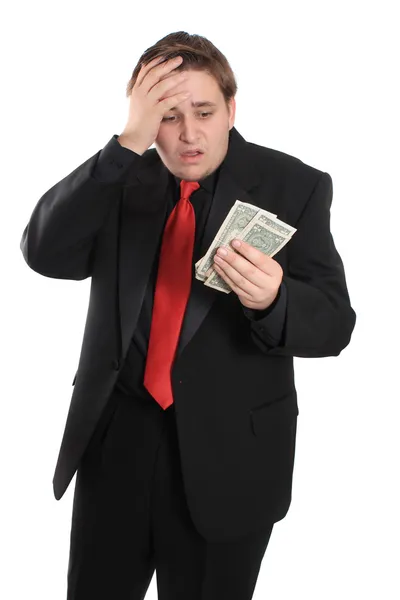 Muž s finanční problémy — Stock fotografie